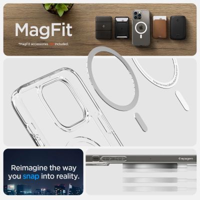 11. Spigen Ultra Hybrid Mag Case with MagSafe for iPhone 14 Pro - Clear/White
