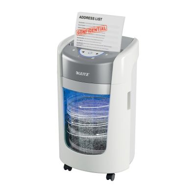 Leitz IQ OptiMax Home Office 225 shredder, 15l, P5, 6 sheets, Automatic Start/Stop, Reverse function, Rotating bin - 33% more shred capacity