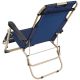 6. GARDA MULTI-POSITION TRAVEL CHAIR WITH HEADREST NAVY BLUE - BEIGE