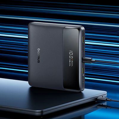 10. Baseus Blade H1 20000mAh 100W Powerbank with Display - Black