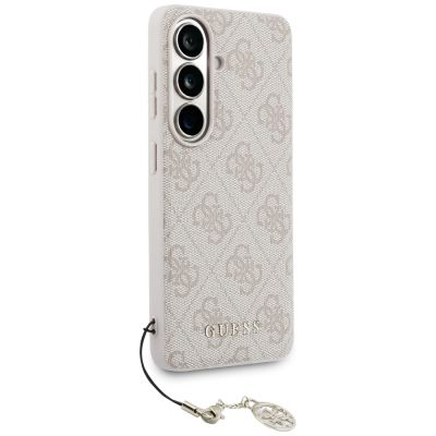 3. Guess 4G Classic Logo Charm MagSafe Case for Samsung Galaxy S26 - Pink