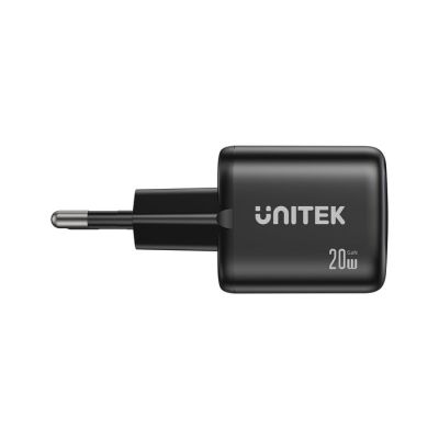 19. UNITEK 2X GAN WALL CHARGER USB-C & USB-A 20W BLACK