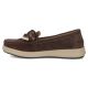 3. Brown Filippo DP6457 Leather Suede Loafers with Bow
