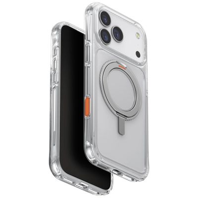 Uniq Swivix 360 Rotating Kickstand Case for iPhone 17 Pro Max - Transparent