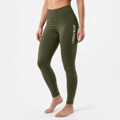 Women's Long ARMY GREEN COMBATWEAR Leggings | DBX Bushido