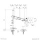 18. Neomounts DS60-600BL1 desk mount for 10-32 inch monitors