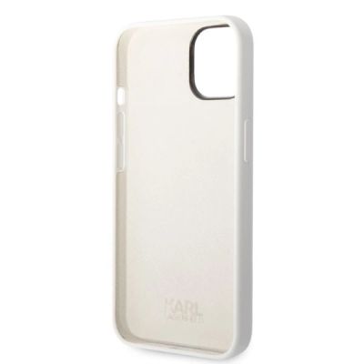 7. Karl Lagerfeld Silicone Choupette case for iPhone 14 Plus - white