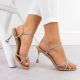 8. Sandals with zircons Potocki W LE20326 WOL282A