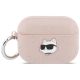 Karl Lagerfeld Monogram Choupette Head Case for AirPods Pro 3 - Pink