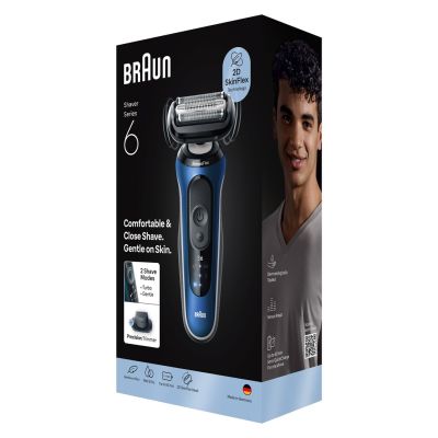 3. Braun 62-B1200s Series 6 Elektrorasierer, blue/schwarz