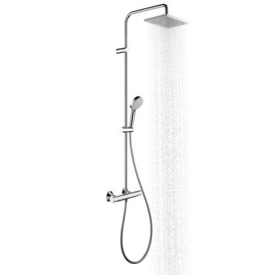3. Hansgrohe Showerpipe 230 shower system 2 heads Wall Black
