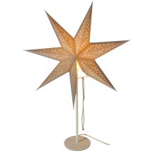 DECORATIVE STAR WITH LED ILLUMINATION, H: 65 CM, SILVER