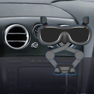5. Gravity smartphone car holder for air vent with air freshener silver (YC06)