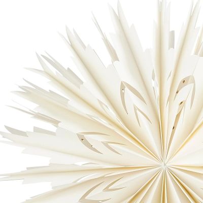 5. Hanging Paper Snowflake Decoration Ø 50 cm MICA – White