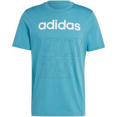 2. adidas Essentials Single Jersey Linear Embroidered Logo Tee M IJ8655