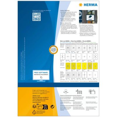 3. HERMA Etik. A4 Outdoor Klebefolie 45.7x21.2mm 1920 St.