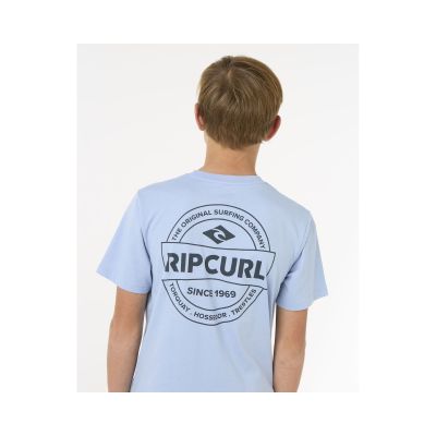 3. RIP CURL STAPLE TEE - BOY blue