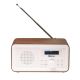 DAB+/FM radio Denver DAB-30DW dark wood