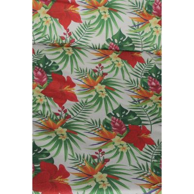 25. BRAZILIAN HAMMOCK HANGING CHAIR 100x50CM NATURA WITH SEWN TROPIC JUNGLE PILLOW