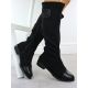 7. Women's black suede boots M.Daszyński MR2251-19