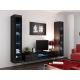 11. VIGO glass display cabinet '180' 180/40/30 black/black polished