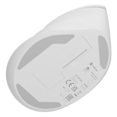 8. NATEC CRAKE 2 VERTICAL MOUSE WIRELESS 2400DPI BT 5.2 + 2.4GHZ WHITE