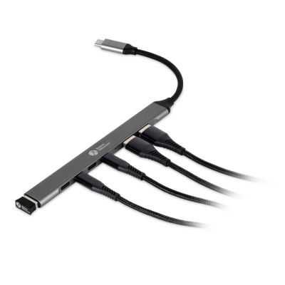6. BakkerElkhuizen USB-C Hub 7-in-1 (3A+4C) USB Type-C 5000 Mbit/s Black, Gray