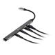 6. BakkerElkhuizen USB-C Hub 7-in-1 (3A+4C) USB Type-C 5000 Mbit/s Black, Gray