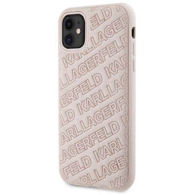 2. Karl Lagerfeld Quilted K Pattern case for iPhone 11 / Xr - pink