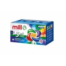 MILL PRO 5k laundry capsules + softener pearls COLOR 25 pcs