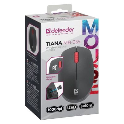 3. DEFENDER TIANA MB-055 RF SILENT 1000dpi 3P Wireless Mouse