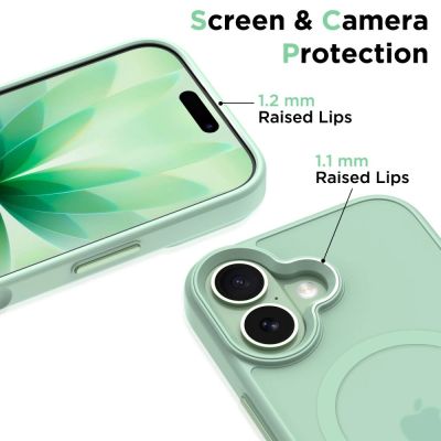 3. Tech-Protect MagMat MagSafe Case for iPhone 17 - Transparent Green