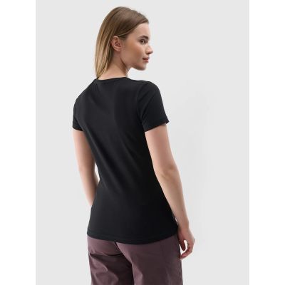 2. Women's slim T-shirt with print 4F 4FRSS24TTSHF2499-20S