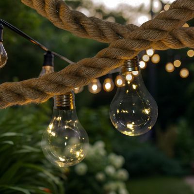 9. ROPE LIGHT 30LED 280 CM WARM WHITE JUTE