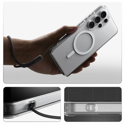 19. Spigen Ultra Hybrid Mag MagSafe Case for Samsung Galaxy S26 Ultra - Clear and White