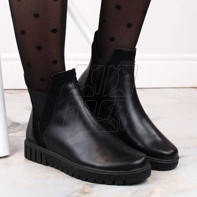 4. Filippo W PAW472 black insulated leather slip-on ankle boots