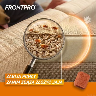 4. FRONTPRO Flea and tick tablets for dogs (>25-50 kg) - 3x 136mg