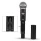 3. DNA DVS2 - Wireless microphone, 2x handheld transmitter + base, UHF band 560-590 MHz