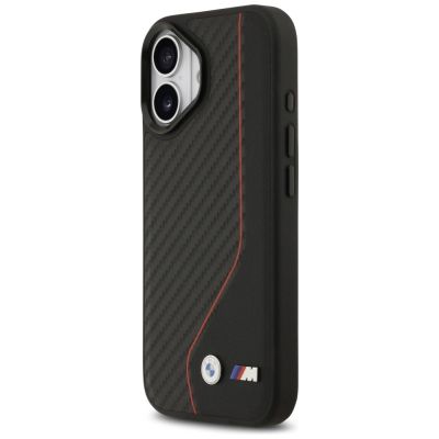 2. BMW M Carbon Line & Logo MagSafe Case for iPhone 17 - Red