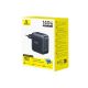 7. Baseus EnerFill FH11 GaN 140W Wall Charger 3xUSB-C + 1xUSB-A - Black