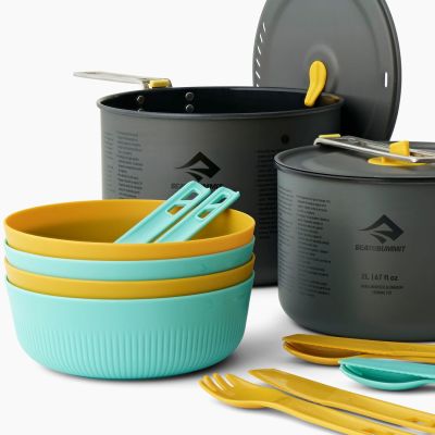 4. Sea to Summit Frontier UL Two Pot Cook Set 4P 14 Piece