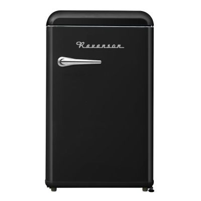 Ravanson LKK-120ERB Retro Refrigerator (Black)
