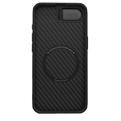 5. Nillkin CarboProp Magnetic Case with Camera Cover and Stand for iPhone 16e / 17e - Black
