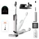 2. UWANT D100 17000Pa Upright Vacuum Cleaner with Mopping Function and Charging Station - White