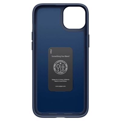 15. Spigen Thin Fit iPhone 15 Plus Case - Blue