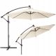 4. Garden umbrella with a cantilever arm, 3 m, large, beige