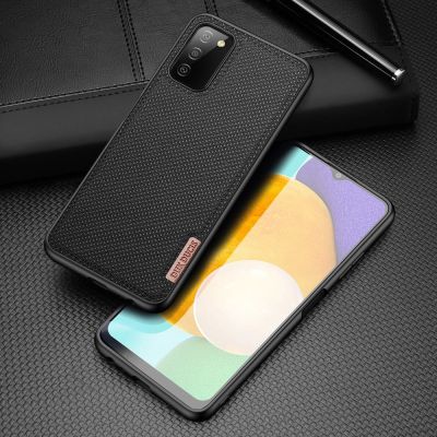 2. Dux Ducis Fino case covered with nylon material for Samsung Galaxy A03s black