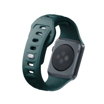 7. 3mk Silicone Watch Strap for Apple Watch 38 / 40 / 41 mm - green