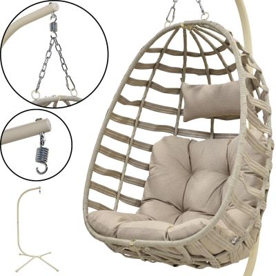 14. COCOON BEIGE HANGING CHAIR