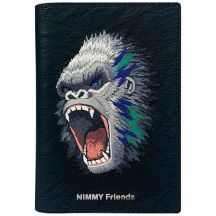 Nimmy Raptor Gorilla Passport/Wallet Case - Black